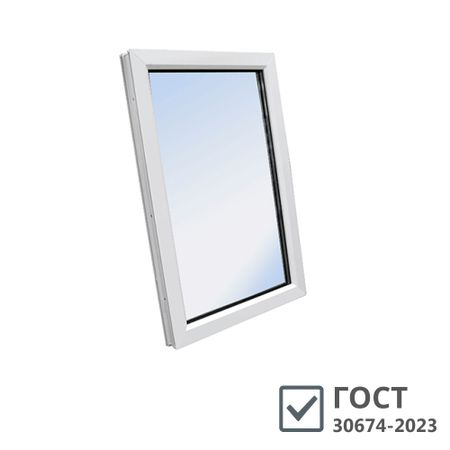 Пластиковое окно VEKA WHS Halo 60 1160х800 мм 1 створка глухая однокамерное