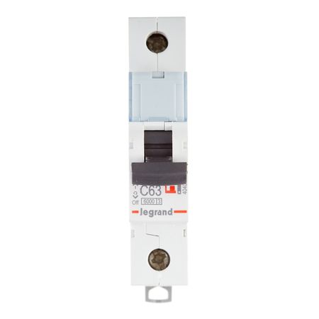 Автоматический выключатель модульный Legrand TX3 1P 63А тип C 6 кА 230 В (404034) earuelectric автоматический выключатель модульный 40a 63a 125a