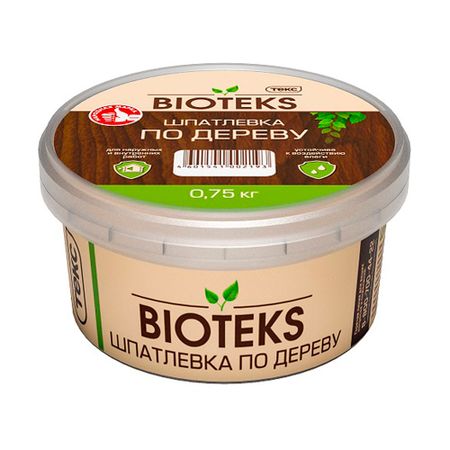 Шпатлевка по дереву Биотекс Профи белая 0,75 кг паста для моделирования 250 грамм белая