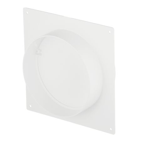 Соединитель для круглых воздуховодов Era с накладной пластиной с обратным клапаном пластиковый d125 мм