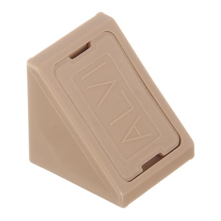 Уголок мебельный пластиковый 21х21х21 мм орех с шурупом (6 шт.) папка уголок а4 pastel глянцевая пластик 0 18мм ассорти