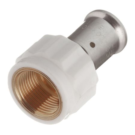 Муфта Henco (18PKW-2005) 20(пресс) х 3/4 ВР(г) PVDF белая занималка для малышей зм 2005 три кота