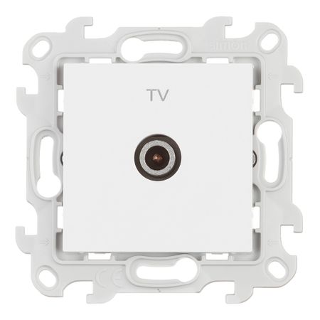 Розетка телевизионная Simon 24 Harmonie встраиваемая белая (2450476-030)