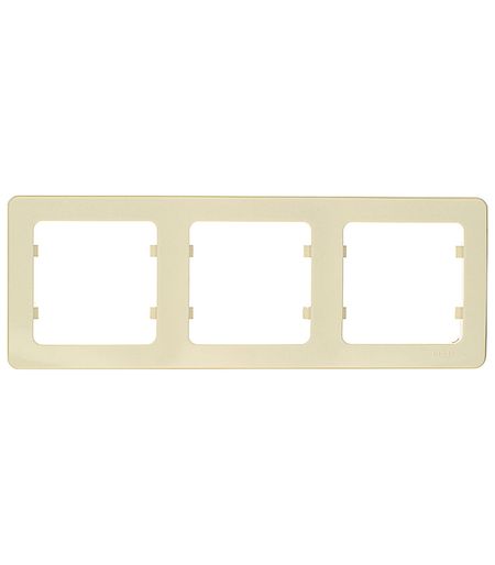 Рамка Hegel Master трехместная слоновая кость (Р403-01)