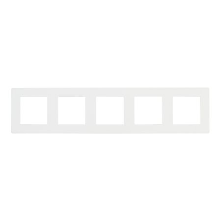 Рамка Simon 24 Harmonie пятиместная белая (2400650-030)