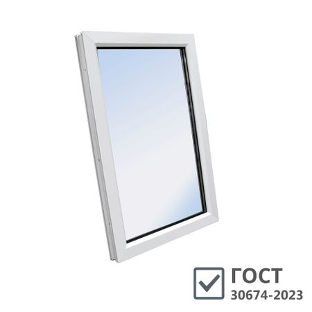 Пластиковое окно VEKA WHS Halo 60 900х600 мм 1 створка глухая однокамерное