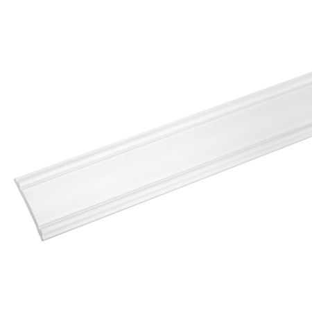 Молдинг из экополимера ударопрочный 60х8х2000 мм Cosca МX008 белый 30 шт рельсовые направляющие для крыши режущие зажимы молдинг 191853733a 6u0853733 для skoda felicia 1995 1996 1997 1998 1999 2000 2001