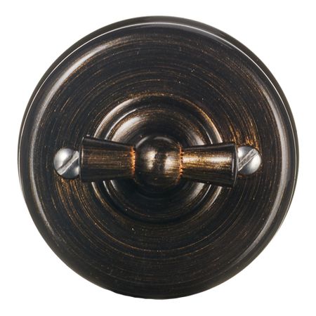 Выключатель Bironi Лизетта одноклавишный накладной бронза ретро (B1-201-25)