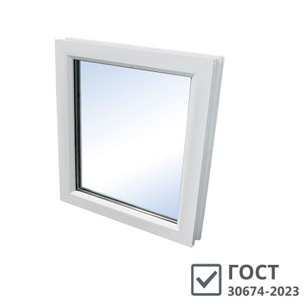 Пластиковое окно VEKA WHS Halo 60 900х900 мм 1 створка глухая однокамерное