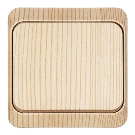 Выключатель Systeme Electric Этюд одноклавишный накладной сосна (BA10-001D)