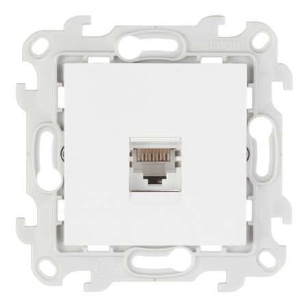 Розетка компьютерная Simon 24 Harmonie встраиваемая белая RJ45 (2410598-030)