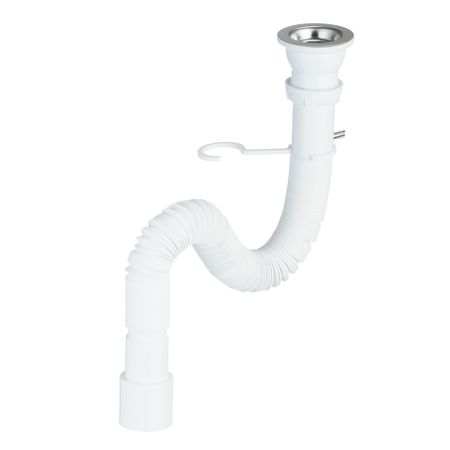 Сифон для раковины и мойки Wirquin Pro 1 1/2х40 мм с выпуском d70 мм с соединением 40/50 мм (30717985)