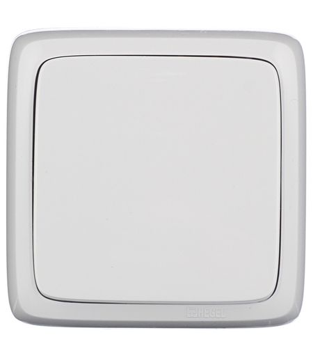 Выключатель Hegel Alfa одноклавишный накладной белый (ВА10-113)