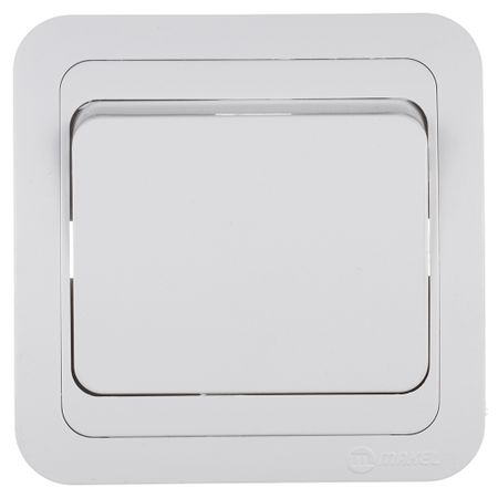 Выключатель Makel Mimoza одноклавишный встраиваемый белый (12001)