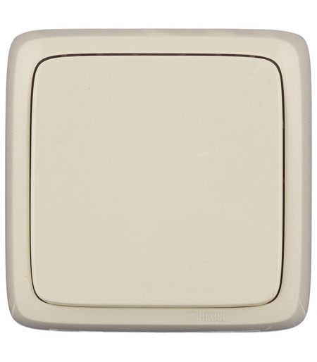 Выключатель Hegel Alfa одноклавишный накладной слоновая кость (ВА10-113-01)