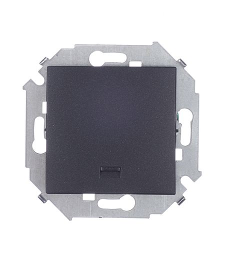 Выключатель Simon 15 одноклавишный встраиваемый графит с подсветкой (1591104-038) российская федерация федеративное устройство крым в составе рф