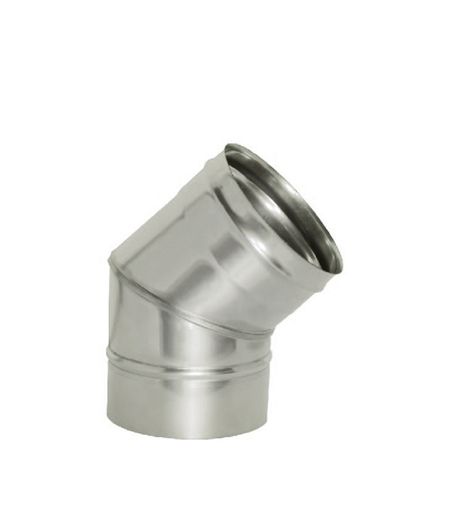 Отвод Дымок 45° х d120 мм без изоляции AISI 439