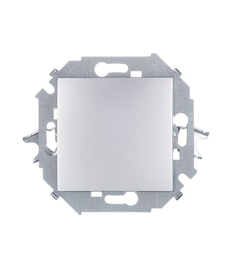 Переключатель Simon 15 одноклавишный встраиваемый алюминий (1591201-033) российская федерация федеративное устройство крым в составе рф