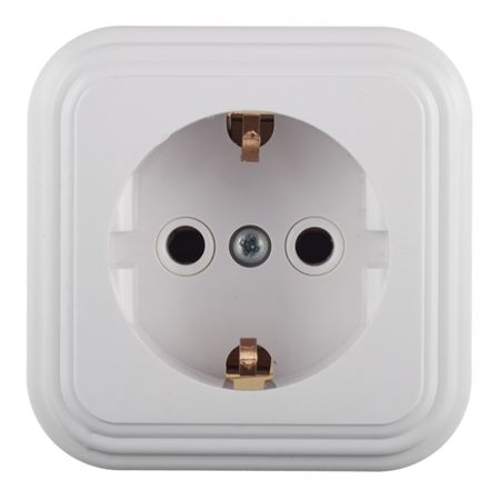 Розетка Svet накладная белая (0215-00101)