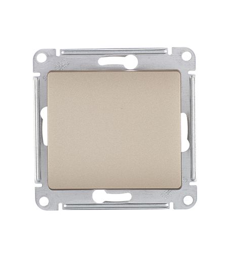Переключатель Systeme Electric Glossa одноклавишный встраиваемый титан (GSL000461) на втором белорусском