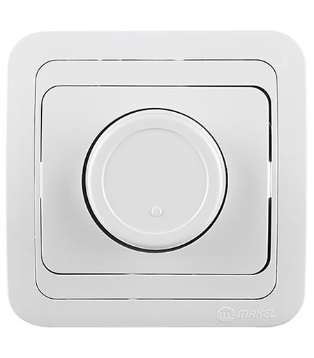 Диммер Makel Mimoza одноклавишный встраиваемый белый (12011)