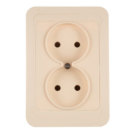 Розетка Makel Mimoza встраиваемая бежевая (25017)