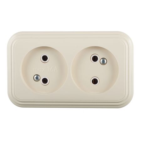 Розетка Svet накладная бежевая (0215-00391)