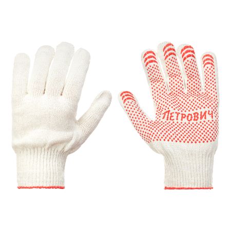 Перчатки х/б 6 нитей с ПВХ покрытием Петрович белые 10 (XL) михаил петрович любимов роковая ловушка