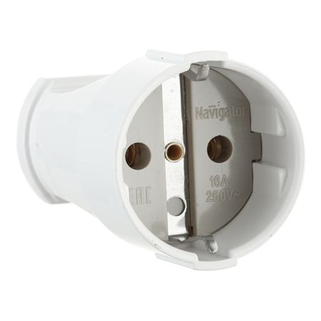 Розетка Navigator 16 А 220-250 В белая (613666/) azgiant 1 шт двигатель замка багажника автомобиля для chevrolet suburban 3500 hd gmc yukon xl ford expedition v6 3 5l lincoln navigator