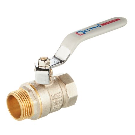 Кран шаровой латунный СТМ 3/4 ВР(г) х 3/4 НР(ш) ручка прямой usb золотая ручка для горячего тиснения