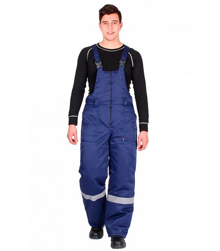 Полукомбинезон рабочий утепленный Delta Plus Экспертный-Люкс 52-54 рост 182-188 см синий синий ремень для фонаря convoy 18650 21700