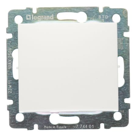 Выключатель Legrand Valena одноклавишный встраиваемый белый (694260)