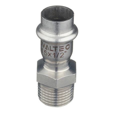 Соединитель VALTEC (VTi.901.I.001504) 15 мм х 1/2 НР(ш) нержавеющая сталь