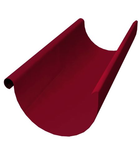 Желоб водосточный Grand Line металлический d125 мм 2,5 м красное вино RAL 3005