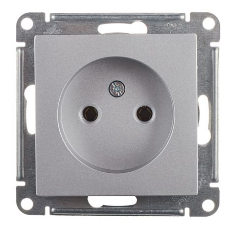 Розетка Systeme Electric AtlasDesign встраиваемая алюминий (ATN000341)