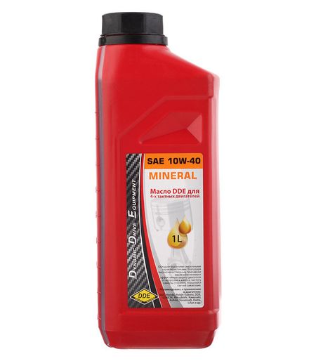 Масло для 4-тактных двигателей DDE минеральное 1 л (M-SAE10W-40) деталь двигателя мотоцикла road passion комплект поршней и колец std 25 50 100 66 мм 67 мм для kawasaki kdx200 1989 2006 kdx 200
