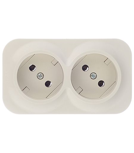 Розетка Legrand Quteo накладная слоновая кость (782261)