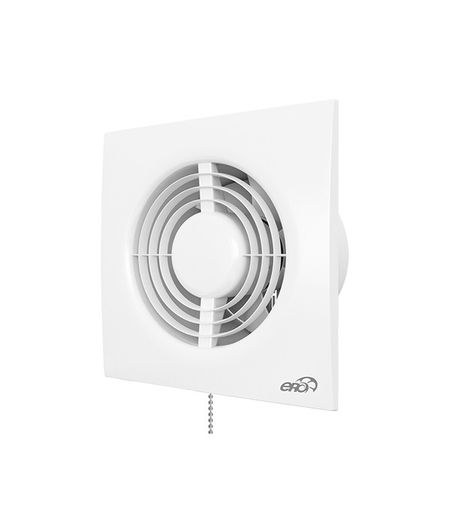 Вентилятор осевой Era Neo с тяговым выключатетлем 180х180 мм d125 мм белый