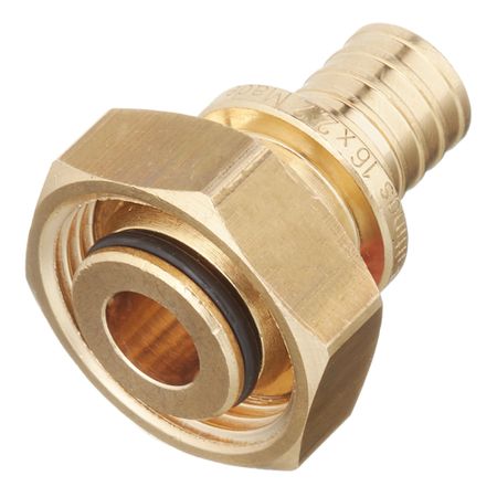 Соединитель прямой Stout 16 мм х 3/4 ЕК с накидной гайкой латунный (SFA-0034-001634)