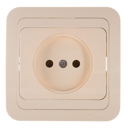 Розетка Makel Mimoza встраиваемая бежевая (25022)