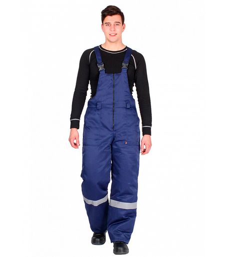 Полукомбинезон рабочий утепленный Delta Plus Экспертный-Люкс 56-58 рост 182-188 см синий синий ремень для фонаря convoy 18650 21700