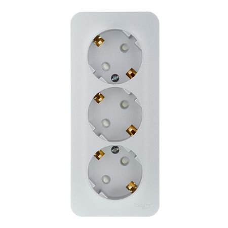 Розетка Systeme Electric Blanca накладная алюминий со шторками (BLNRA011313)