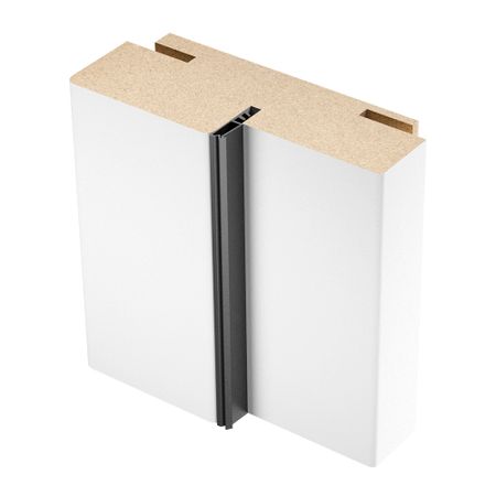 Коробка дверная телескопическая Париж 80х35х2070 мм ПВХ эмалит софт айс белый с петлями (2,5 шт.) для оформления фоторамки париж мечты сбываются 950820 29 5х29 5см упаковка