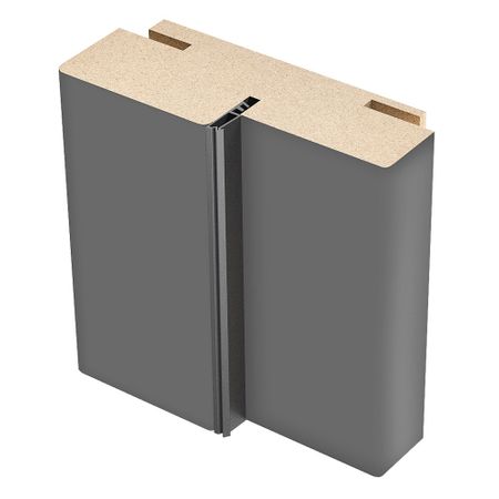 Коробка дверная телескопическая Париж 80х35х2070 мм ПВХ эмалит софт графит с петлями (2,5 шт.) для оформления фоторамки париж мечты сбываются 950820 29 5х29 5см упаковка