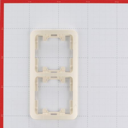 Рамка Makel Mimoza двухместная бежевая (32012)