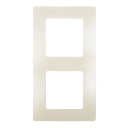 Рамка Legrand Etika двухместная слоновая кость (672512)
