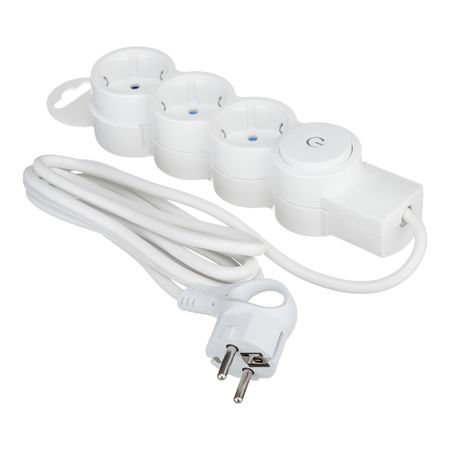 Удлинитель Düwi 3 розетки 2 м ПВС 3х0,75 кв.мм 10 А 2,2 кВт с кнопкой белый (32007 6) mabuchi rs 385ph 2075 mini 385 электродвигатель постоянного тока 6 в 12 в 11800 об мин высокоскоростная щетка micro 27 5 мм электродвигатель diy бытовая техника