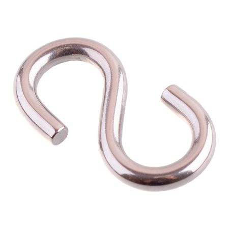 Крюк s-образный ассиметричный d4 мм нержавеющая сталь (2 шт.) m4 m5 m6 m8 нержавеющая 304 затянутые вручную болты ручки т образный винт с головкой и накатанной головкой бакелитовый болт длина 8 70 мм