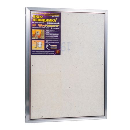 Люк ревизионный под плитку Практика EuroFormat-R алюминиевый 600х800 мм скрытый нажимной