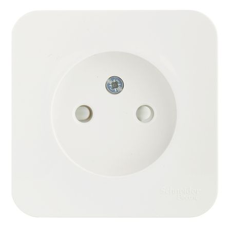 Розетка Systeme Electric Blanca накладная белая со шторками (BLNRA001111)